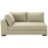 Modulares Sofa mit linker Armlehne aus Baumwolle kittfarben